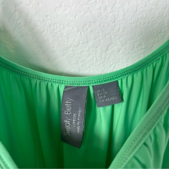 SWEATY BETTY EXPLORER STRAPPY STRETCHY GREEN WOMEN DRESS SIZE 6 NEW WITHOUT TAG - Picture 8 of 9